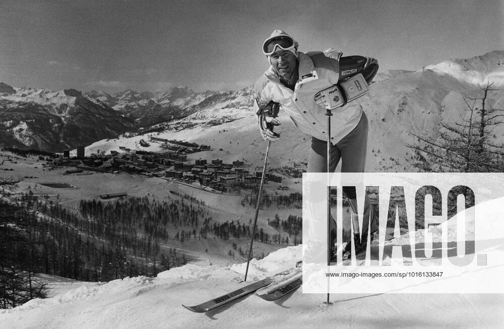 SESTRIERES 19861012 Ingemar Stenmark fotograferad i backarna vid den italienska skidorten SestriÂ?res vars skidakning Stenmark berömmer. Foto Lasse Hedberg SCANPIX Code 20360