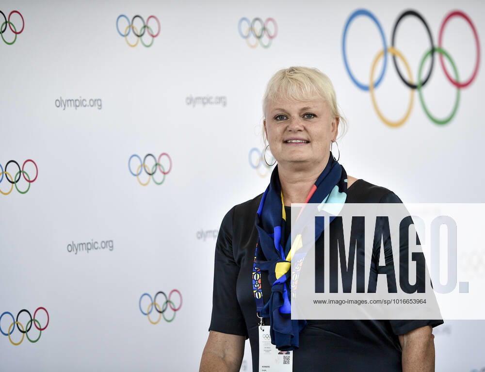 LAUSANNE 20190624 Anette Norberg, OS-guldmedaljör i curling, inför omröstningen om vem som kommer tilldelas vinter-OS 2026, i Lausanne i Schweiz. LAUSANNE SCHWEIZ