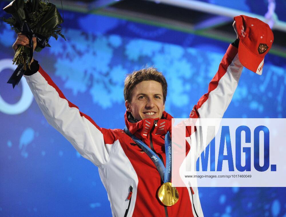 : Swiss Simon Ammann took gold in men s Normal Hill ski jump on Saturday, 13th Feb. Today s winners received their medals in Whistler Medals Plaza on Saturday night. LEHTIKUVA Timo Jaakonaho
