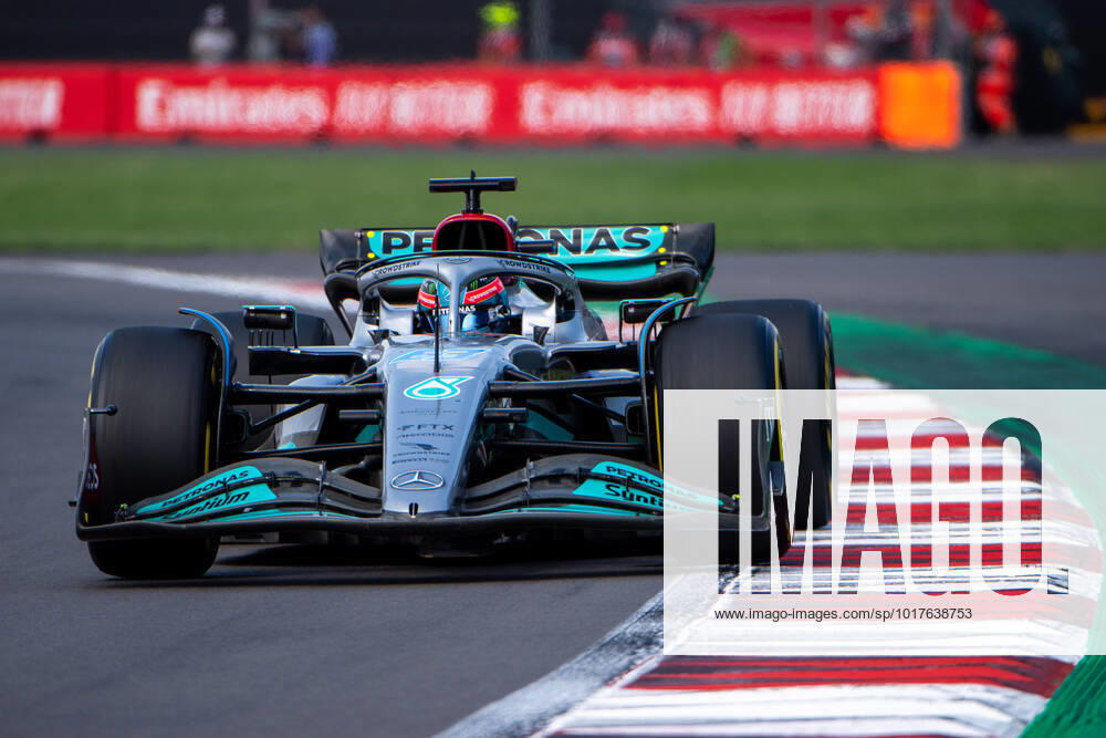 George Russell (UK, Mercedes AMG Petronas F1 Team 63) im Mercedes W13, MEX, Formel 1 Grand Prix von Mexiko, Autodromo Hermanos Rodriguez Mexico City, Rennen, 30.10.2022 MEX, Formel 1 Grand Prix von Mexiko, Autodromo Hermanos Rodriguez Mexico City, Rennen, 30.10.2022 Mexico City