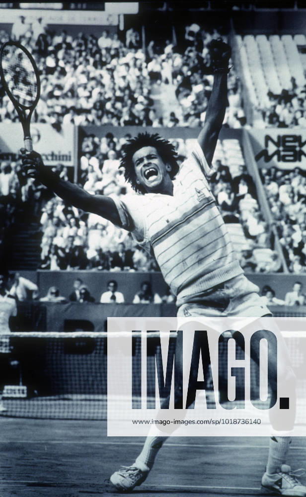 Yannick Noah celebrates during the 1983 French Open at Roland Garros, which he won. Yannick Noah celebrates during the 1983 French Open at Roland Garros, which he won.