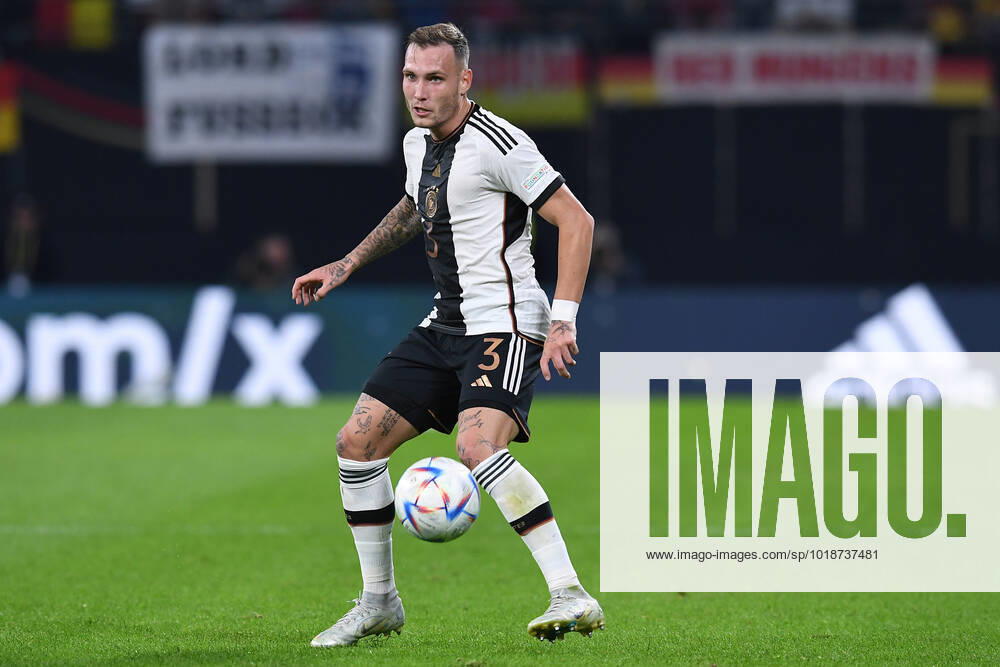 Fußball UEFA Nations League Deutschland - Ungarn am 23.09.2022 in der Red Bull Arena in Leipzig David Raum ( Deutschland ) DFB regulations prohibit any use of photographs as image sequences and or quasi-video.