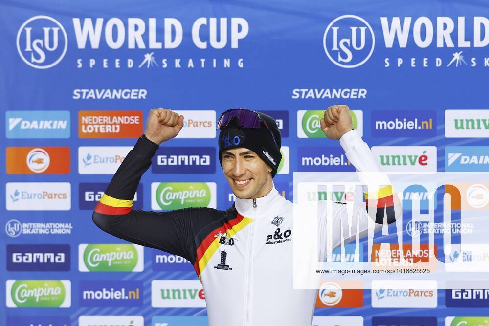 Bilder des Jahres, Sport 11 November STAVANGER, Sormarka Arena, 13-11-2022 , season 2022 2023, ISU World Cup Speedskating. during Worldcup Stavanger 13-11-22 mass Start men Felix Rijhnen Worldcup Stavanger 13-11-22 x19289564x
