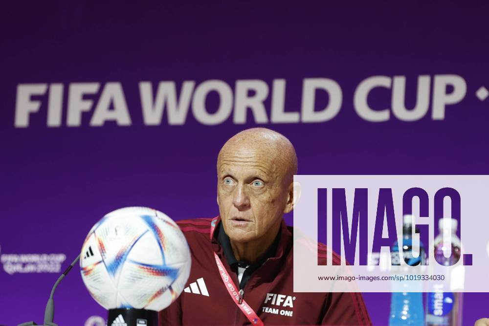 KW46 DOHA, 18-11-2022 World Cup Qatar 2022. Pierluigi Collina hold a press conference, PK, Pressekonferenz Infantino & Collina x19298232x