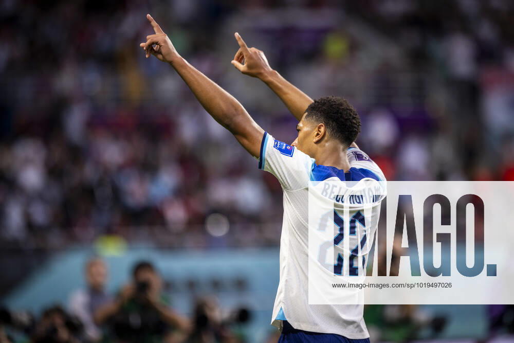 Doha, Qatar. 21st Nov, 2022. Goal celebration: Jude Bellingham (England) England - Iran World Cup 2022 in Qatar 21.11.2022 Credit: Moritz Müller