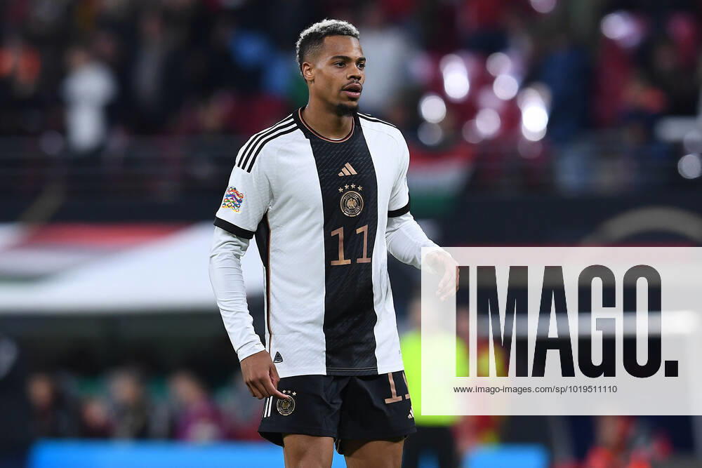 Fußball UEFA Nations League Deutschland - Ungarn am 23.09.2022 in der Red Bull Arena in Leipzig Lukas Nmecha ( Deutschland ) DFB regulations prohibit any use of photographs as image sequences and or quasi-video.