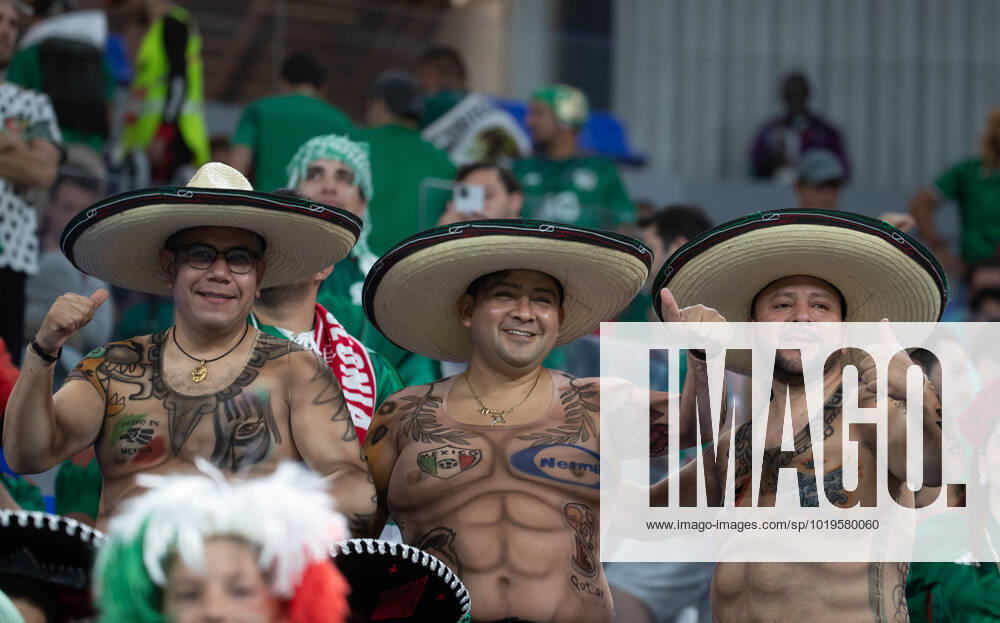 Mexico vs Poland DOHA, CA - 22.11.2022: MEXICO VS POLAND - Party Mexico vs Poland, match corresponding to group C, valid for the first group stage of the 2022 FIFA World Cup, WM, Weltmeisterschaft, Fussball held at stadium 974. (Photo: Juan Antonio Sánchez Fotoarena) x2297233x JuanxAntonioxSánchez