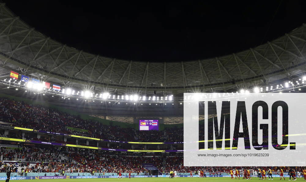(221123) -- DOHA, Nov. 23, 2022 -- Players react after the Group E match between Spain and Costa Rica at the 2022 FIFA World Cup, WM, Weltmeisterschaft, Fussball at Al Thumama Stadium in Doha, Qatar, Nov. 23, 2022. ) (SP)QATAR-DOHA-2022 WORLD CUP-GROUP E-ESP VS CRC LixMing