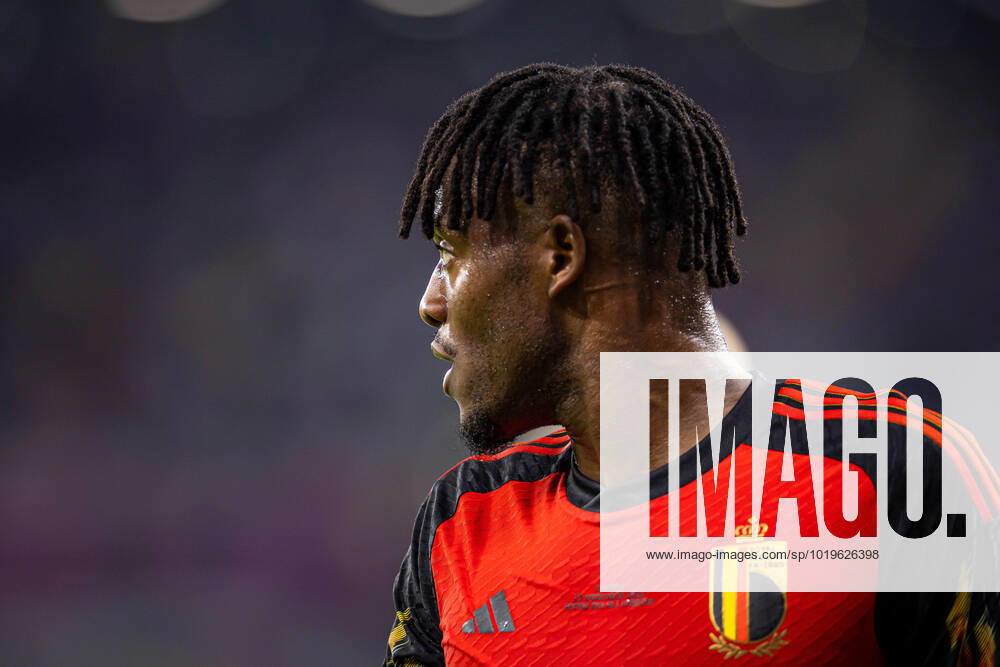 DOHA, KATAR, AHMAD BIN ALI STADIUM, PILKA NOZNA MISTRZOSTWA SWIATA W PILCE NOZNEJ KATAR 2022 ( FIFA World Cup, WM, Weltmeisterschaft, Fussball QATAR 2022 ) MECZ BELGIA - KANADA GAME BELGIUM - CANADA NZ MICHY BATSHUAYI FOTO LUKASZ SKWIOT CYFRASPORT NEWSPIX.PL --- Newspix.pl 20221123CSLS196