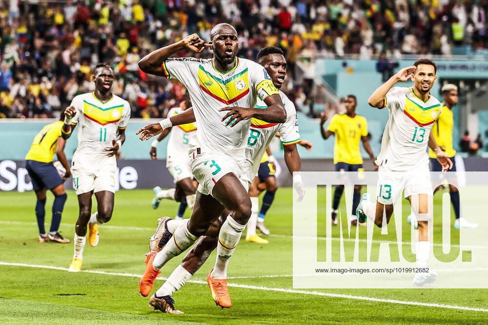 KW48 DOHA (QATAR), 11 29 2022 - Kalidou Koulibaly of Senegal during the FIFA World Cup, WM, Weltmeisterschaft, Fussball 2022 between Ecuador and Senegal at Khalifa International Stadium on November 29, 2022 in Doha, Qatar. Photo by Shengolpixs