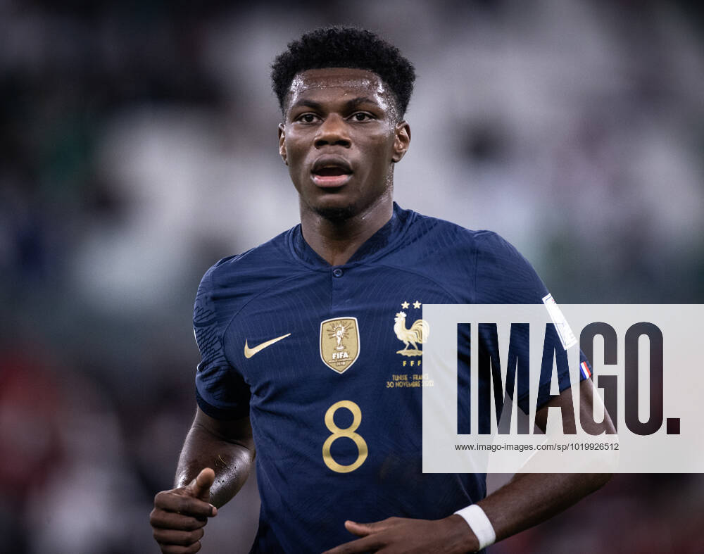 France vs Tunisia Tchouameni in action during France vs Tunisia at Education Stadium in Doha, Catar, today November 30, 2022.