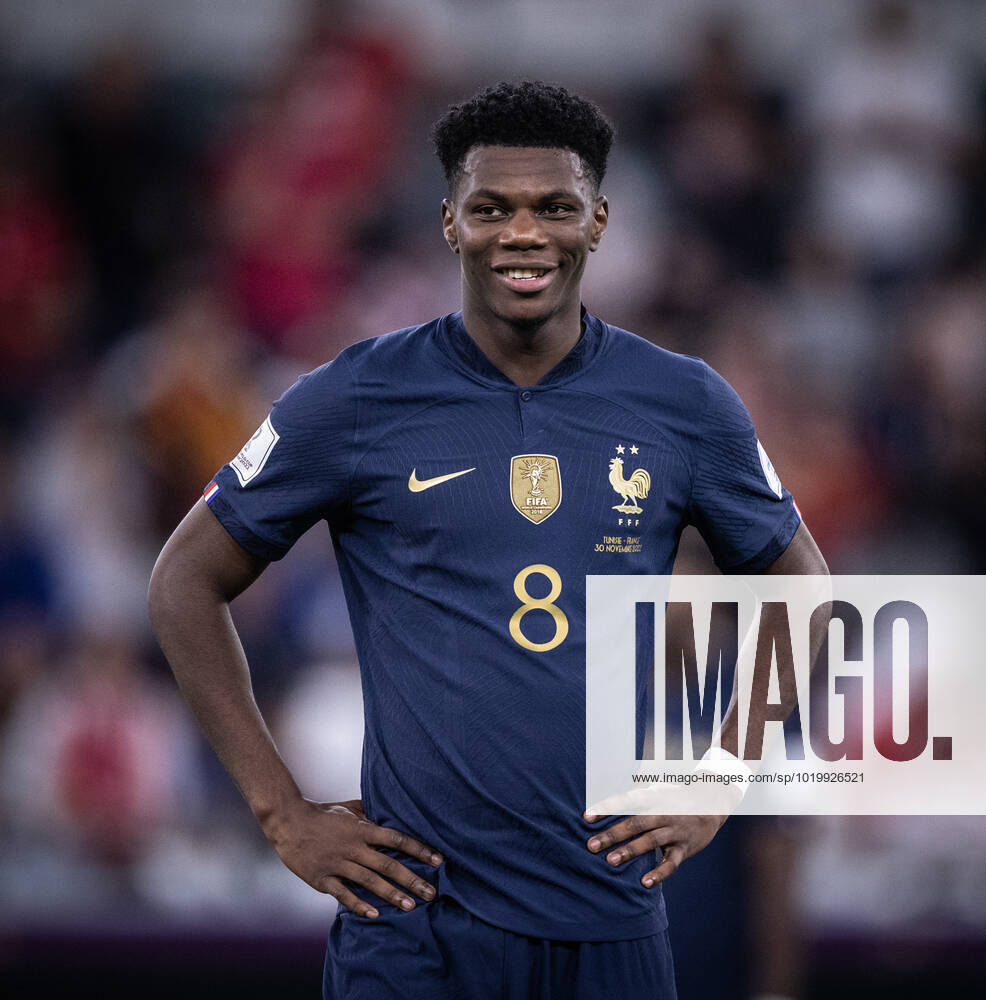 France vs Tunisia Tchouameni in action during France vs Tunisia at Education Stadium in Doha, Catar, today November 30, 2022.