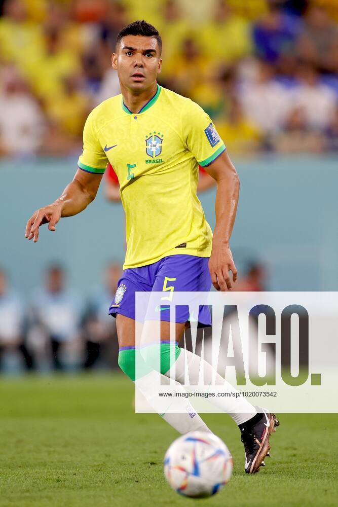 DOHA, 05-12-2022, Stadium , World Cup 2022 in Qatar , Round of 16, game between Brazil and South Korea, Brazil player Casemiro Brazil - South Korea x19453199x