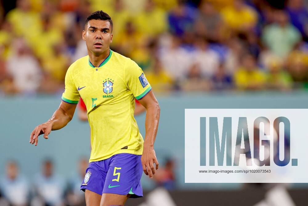 DOHA, 05-12-2022, Stadium , World Cup 2022 in Qatar , Round of 16, game between Brazil and South Korea, Brazil player Casemiro Brazil - South Korea x19453200x