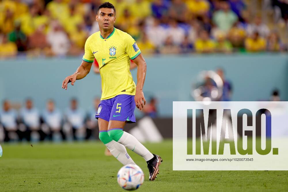 DOHA, 05-12-2022, Stadium , World Cup 2022 in Qatar , Round of 16, game between Brazil and South Korea, Brazil player Casemiro Brazil - South Korea x19453201x