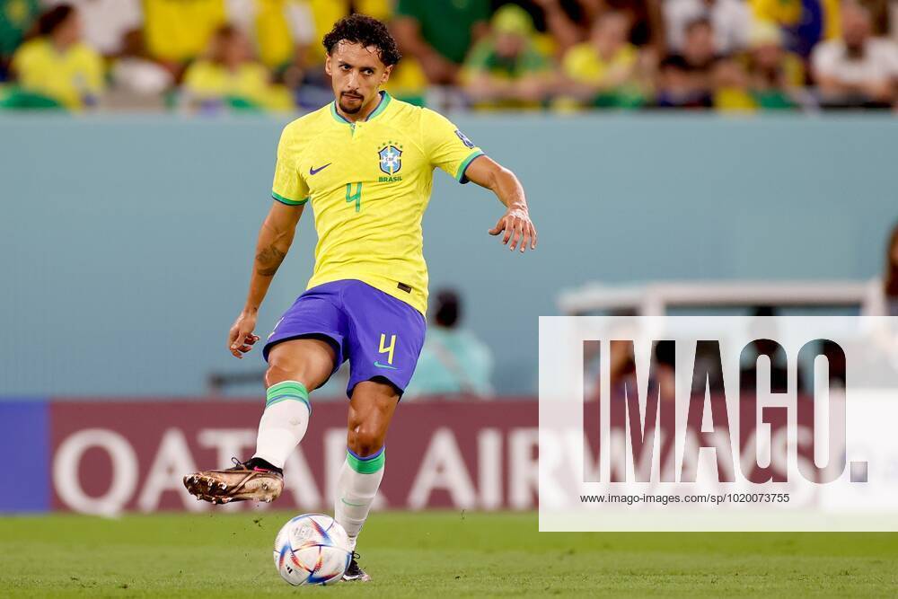 DOHA, 05-12-2022, Stadium , World Cup 2022 in Qatar , Round of 16, game between Brazil and South Korea, Brazil player Marquinhos Brazil - South Korea x19453202x