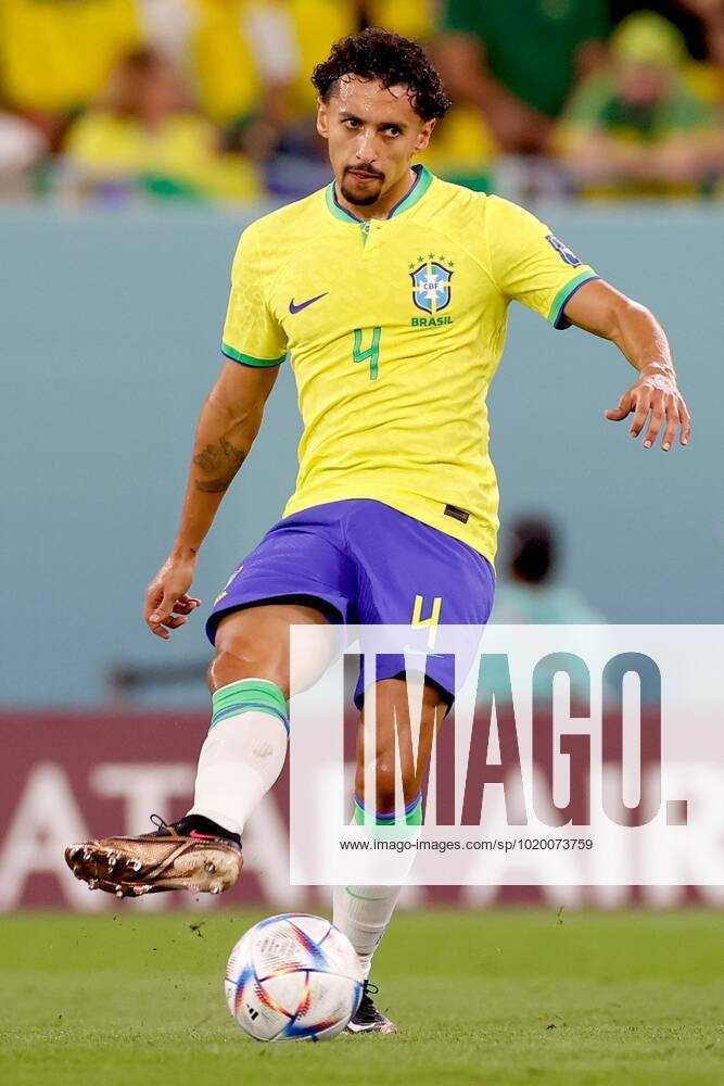 DOHA, 05-12-2022, Stadium , World Cup 2022 in Qatar , Round of 16, game between Brazil and South Korea, Brazil player Marquinhos Brazil - South Korea x19453205x