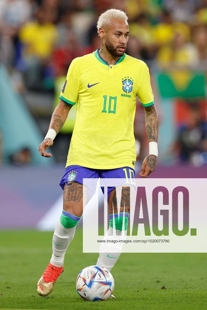 DOHA, 05-12-2022, Stadium , World Cup 2022 in Qatar , Round of 16, game between Brazil and South Korea, Brazil player Neymar Brazil - South Korea x19453220x