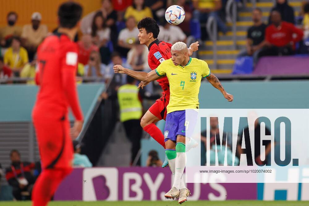 DOHA, 05-12-2022, Stadium , World Cup 2022 in Qatar , Round of 16, game between Brazil and South Korea, Brazil player Richarlison Brazil - South Korea x19453248x