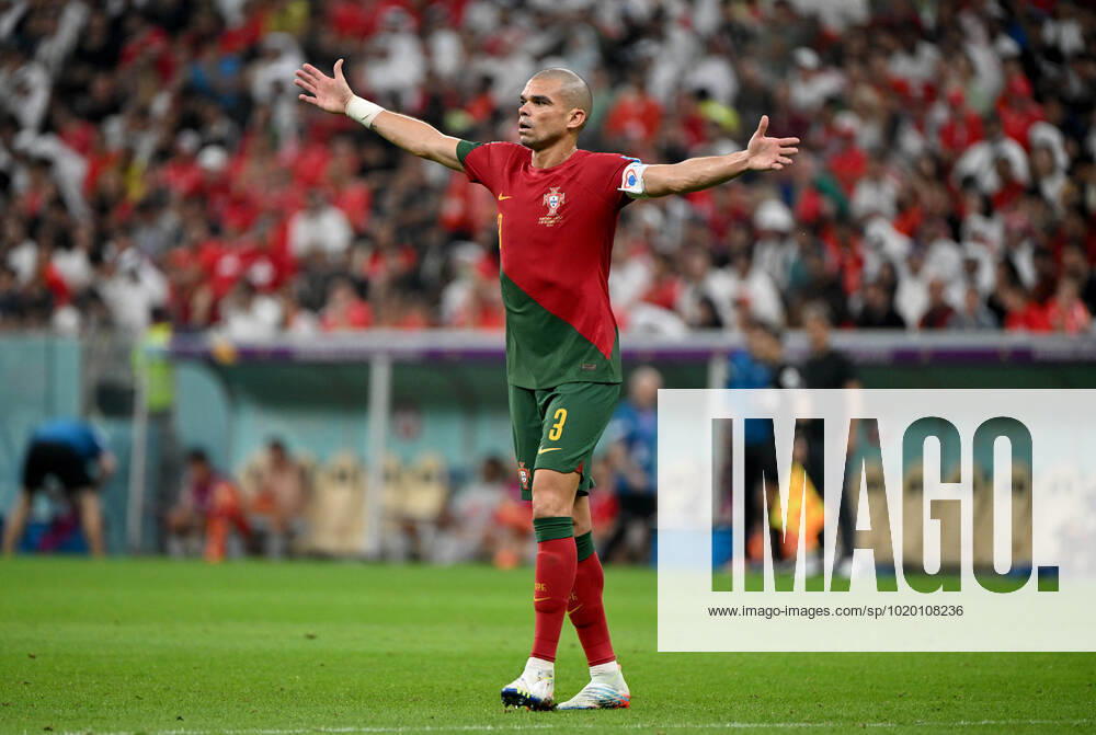 Fussball, Herren, Saison 2022 23, WM in Katar, Achtelfinale, Portugal - Schweiz (6:1) im Lusail Iconic Stadium in Lusail, Pepe (Portugal), 06.12. 2022,