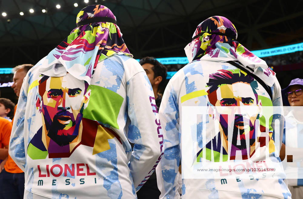 Doha, Qatar, 9th December 2022. Argentina fans during the FIFA World Cup, WM, Weltmeisterschaft, Fussball 2022 match at Lusail Stadium, Doha. Picture credit should read: David Klein Sportimage . SPI-2091-0022