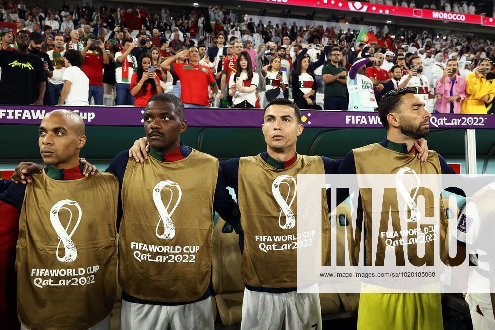 DOHA - Cristiano Ronaldo of Portugal during the FIFA World Cup, WM, Weltmeisterschaft, Fussball Qatar 2022 quarterfinal match between Morocco and Portugal at Al Thumama Stadium on December 10, 2022 in Doha, Qatar. ANP KOEN VAN WEEL FIFA World Cup Qatar 2022 2022 ANPxSportx IVx