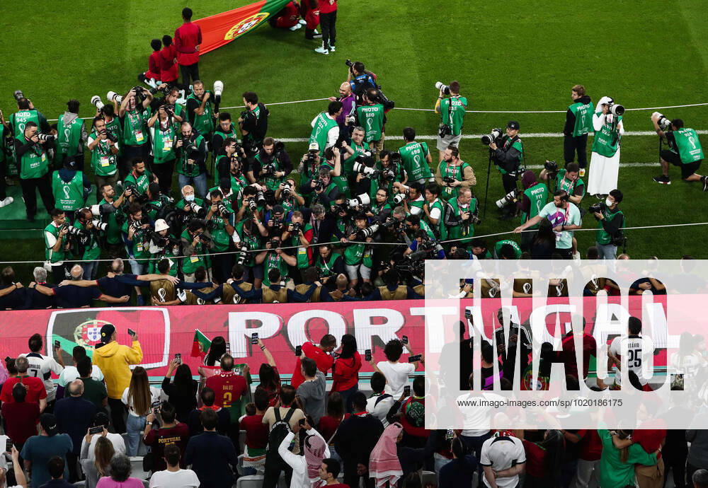 Mandatory Credit: Photo by Michael Zemanek Shutterstock (13655764fh) Photographers Clamour for a picture of Cristiano Ronaldo of Portugal on the substitutes bench at the beginning of the game Morocco v Portugal, FIFA World Cup, WM, Weltmeisterschaft, Fussball 2022, Quarter Final, Football, Al Thumama Stadium, Doha, Qatar - 10 Dec 2022 Editorial Use Only Morocco v Portugal, FIFA World Cup 2022, Quarter Final, Football, Al Thumama Stadium, Doha, Qatar - 10 Dec 2022 Editorial Use Only