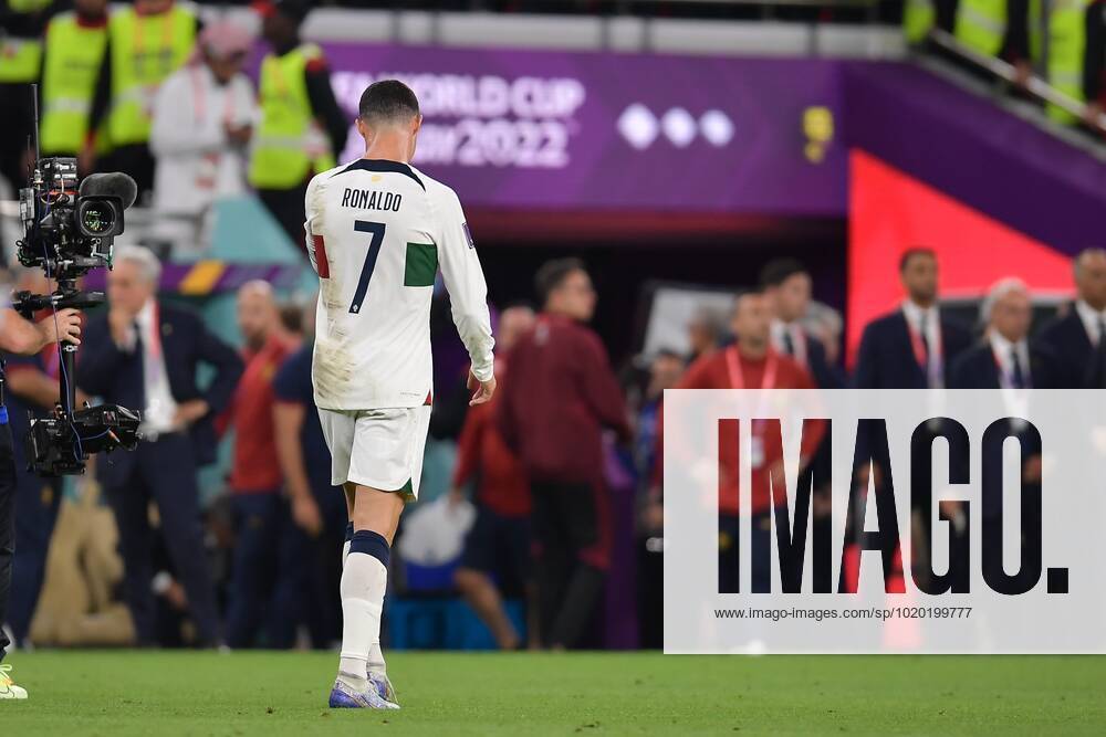 FIFA World Cup, WM, Weltmeisterschaft, Fussball Qatar 2022 Morocco vs Portugal CF Cristiano Ronaldo of Portugal during the game Morocco vs Portugal, corresponding to the Quarterfinal of the FIFA World Cup Qatar 2022, at Al Thumama Stadium, Doha, on December 10, 2022. <br><br> Cristiano Ronaldo de Portugal durante el partido Marruecos vs Portugal, correspondiente a los cuartos de final de la Copa Mundial de la FIFA Catar 2022, en el Estadio Al Thumama, Doha, el 10 de Diciembre de 2022 DOHA DOHA QATAR