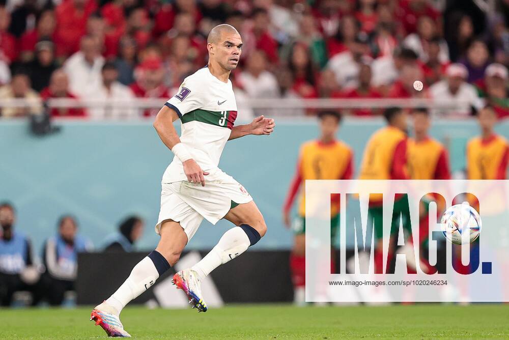 Doha, Qatar. - Al Thumama Stadium. FIFA World Cup, WM, Weltmeisterschaft, Fussball 2022. Round of 8. Portugal v Morocco. In photo: Pepe DmitryxGolubovich