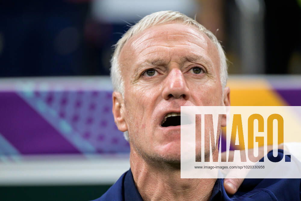 head coach Didier Deschamps of France ahead of the FIFA World Cup, WM, Weltmeisterschaft, Fussball 2022 semifinal between France and Morocco on December 14, 2022 in Doha. Photo: Joel Marklund BILDBYRAN kod JM JM0412 bbeng fotboll football soccer fotball vm fotbolls-vm fotball-vm fotbolls-vm 2022 fifa world cup 2022 semifinal semi-final frankrike france marocko morocco