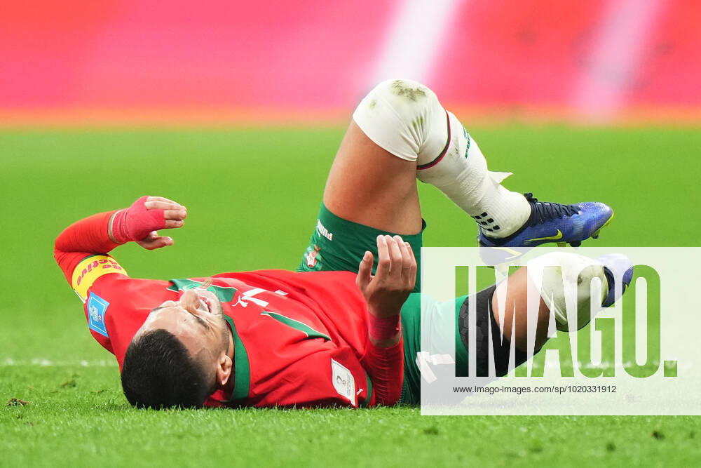 QAT: France v Morocco. FIFA World Cup, WM, Weltmeisterschaft, Fussball Qatar 2022. Semi-final Hakim Ziyech of Morocco during the FIFA World Cup Qatar 2022 match, Semi-final between Frtance and Morocco played at Al Bayt Stadium on Dec 14, 2022 in Al Khor Qatar.