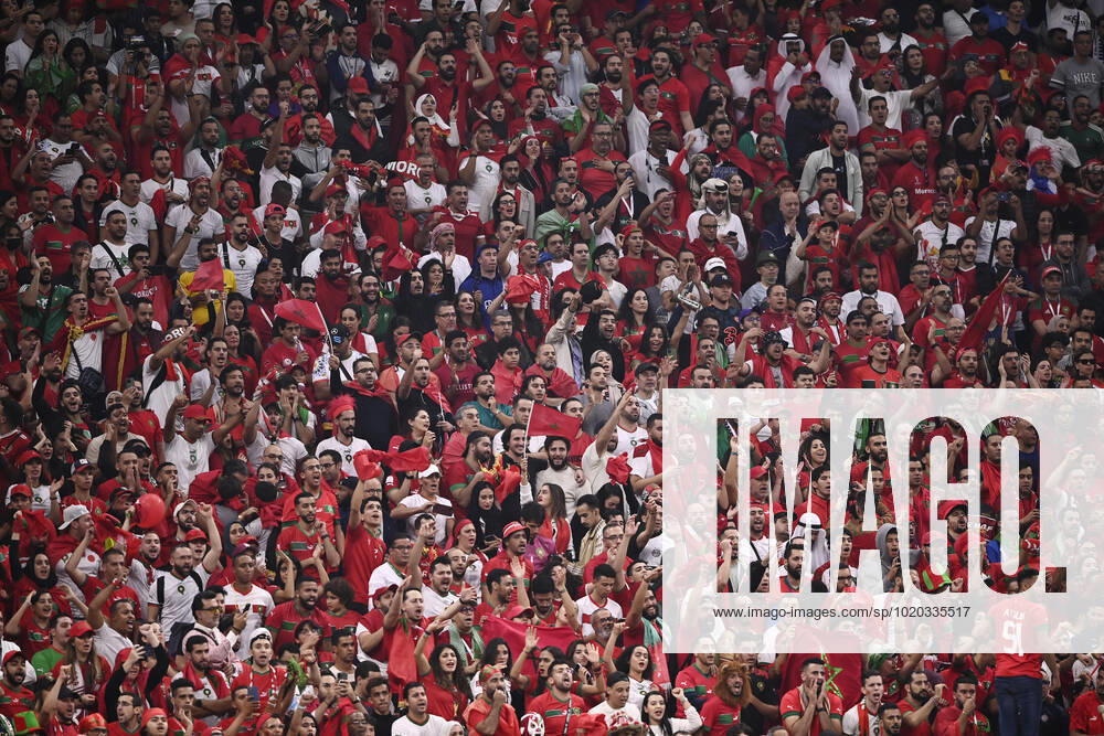 Foto Fabio Ferrari LaPresse 14 Dicembre 2022 Qatar - - Calcio - Mondiali 2022 Qatar - Francia vs Marocco - Semi Finale - Al-Bayt Stadium Nella foto: tifosi Marocco December 14, 2022 Qatar - Sport - Soccer - Qatar 2022- FIFA World Cup, WM, Weltmeisterschaft, Fussball - Francia vs Marocco - Group C - semi finals - Al-Bayt Stadium In the pic: supporters Morocco