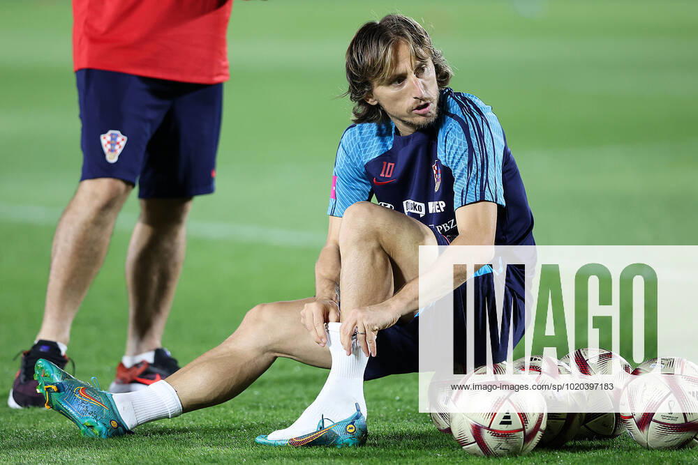 Training of the Croatian national football team Luka Modric during the training of the Croatian national football team at Al Ersal 3 camp in Doha, Qatar on December 15, 2022. GoranxStanzl PIXSELL