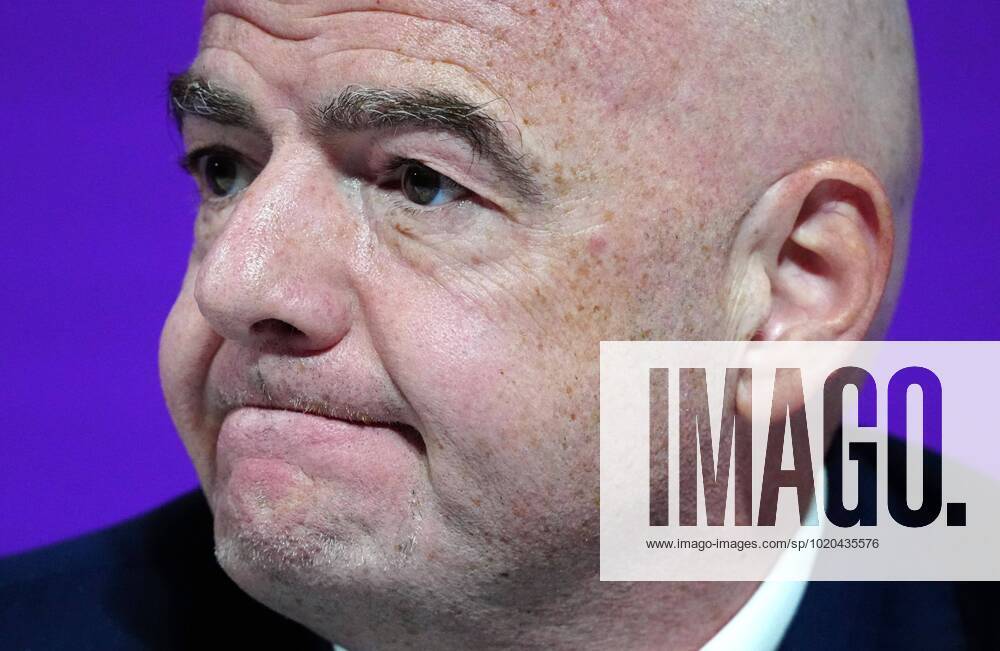 Mandatory Credit: Photo by Javier Garcia Shutterstock (13670212ap) FIFA President Gianni Infantino speaks during the press conference, PK, Pressekonferenz FIFA Press Conference, FIFA World Cup, WM, Weltmeisterschaft, Fussball 2022, Football, Qatar National Convention Centre, Doha, Qatar - 16 Dec 2022 Editorial Use Only FIFA Press Conference, FIFA World Cup 2022, Football, Qatar National Convention Centre, Doha, Qatar - 16 Dec 2022 Editorial Use Only