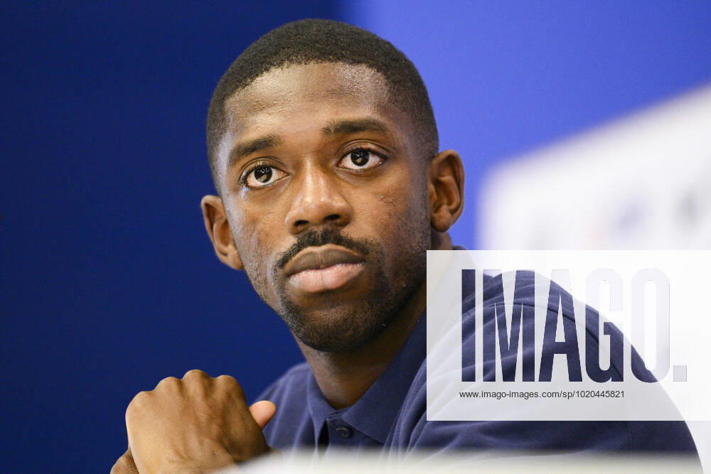 DEMBELE Ousmane (FRA) FOOTBALL : Conference de presse de l equipe de France - coupe du Monde Qatar 2022 - 16 12 2022 JBAutissier Panoramic
