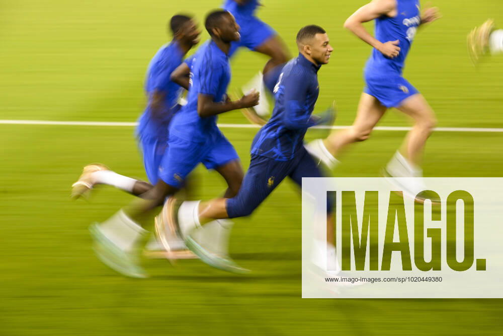 MBAPPE Kylian (FRA) FOOTBALL : Entrainement de l Equipe de France - coupe du Monde Qatar 2022 - 16 12 2022 JBAutissier Panoramic