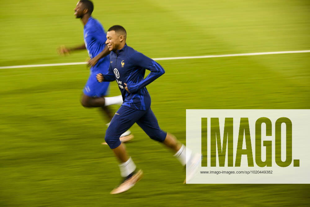 MBAPPE Kylian (FRA) FOOTBALL : Entrainement de l Equipe de France - coupe du Monde Qatar 2022 - 16 12 2022 JBAutissier Panoramic