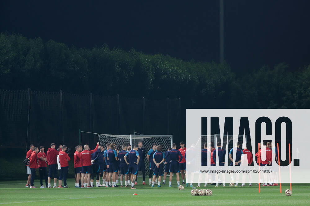Croatia s players participate in their national team, Nationalteam s training session in Doha, Qatar, 16 December 2022. Croatia is to face Morocco on 17 December in a match for the 3rd and 4th place in the FIFA World Cup, WM, Weltmeisterschaft, Fussball 2022. Croatia s trainning session !ACHTUNG: NUR REDAKTIONELLE NUTZUNG!