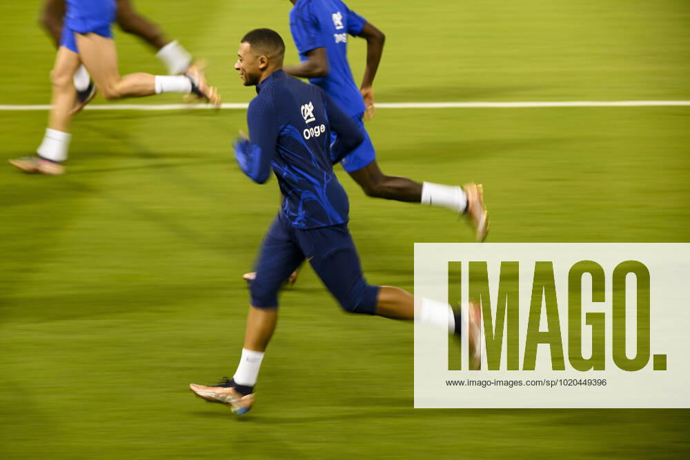 MBAPPE Kylian (FRA) FOOTBALL : Entrainement de l Equipe de France - coupe du Monde Qatar 2022 - 16 12 2022 JBAutissier Panoramic