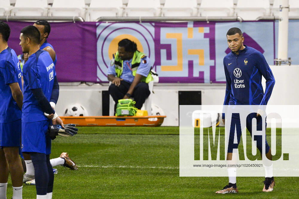 MBAPPE Kylian (FRA) FOOTBALL : Entrainement de l Equipe de France - coupe du Monde Qatar 2022 - 16 12 2022 JBAutissier Panoramic