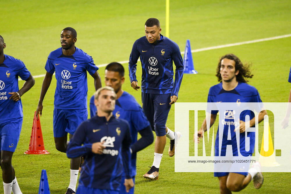 MBAPPE Kylian (FRA) FOOTBALL : Entrainement de l Equipe de France - coupe du Monde Qatar 2022 - 16 12 2022 JBAutissier Panoramic