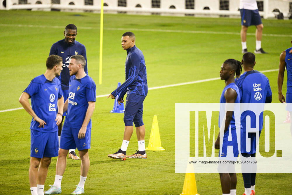 MBAPPE Kylian (FRA) FOOTBALL : Entrainement de l Equipe de France - coupe du Monde Qatar 2022 - 16 12 2022 JBAutissier Panoramic