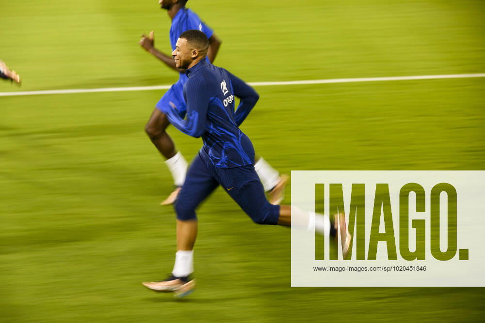 MBAPPE Kylian (FRA) FOOTBALL : Entrainement de l Equipe de France - coupe du Monde Qatar 2022 - 16 12 2022 JBAutissier Panoramic