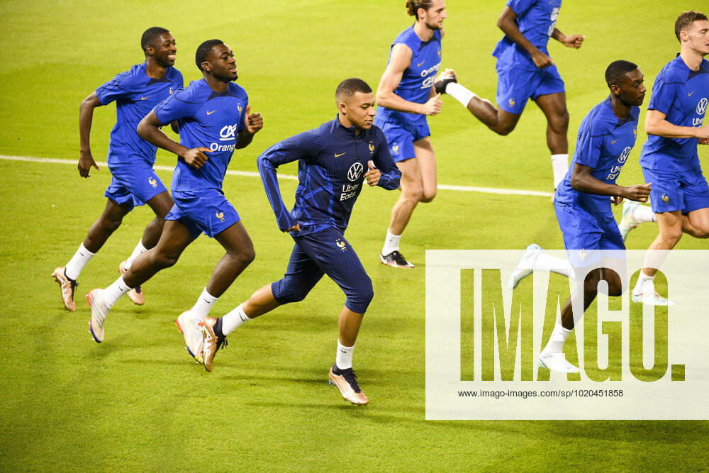 MBAPPE Kylian (FRA) FOOTBALL : Entrainement de l Equipe de France - coupe du Monde Qatar 2022 - 16 12 2022 JBAutissier Panoramic