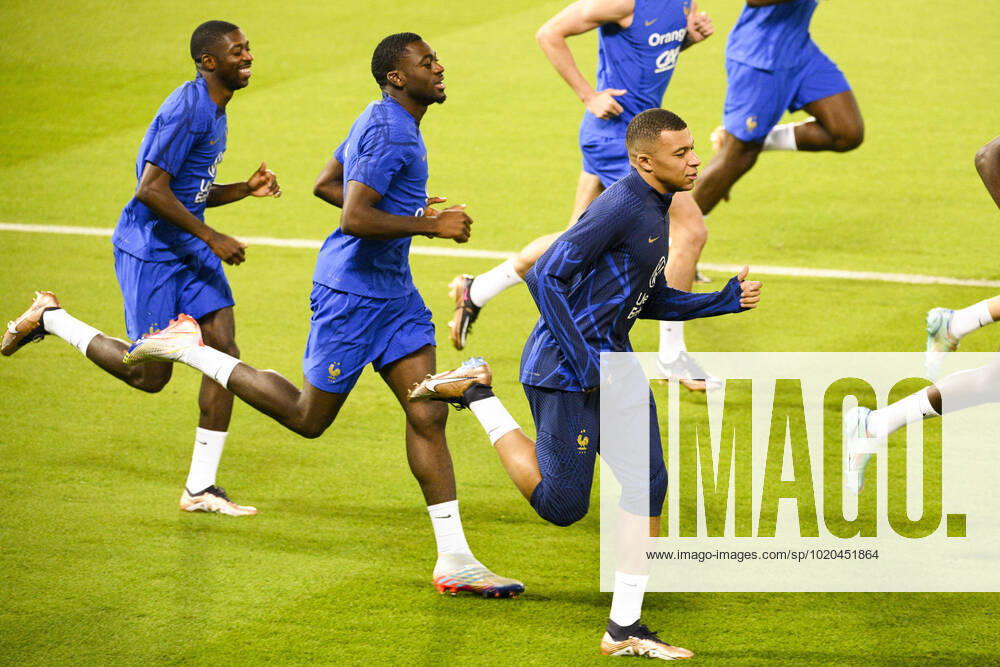 MBAPPE Kylian (FRA) FOOTBALL : Entrainement de l Equipe de France - coupe du Monde Qatar 2022 - 16 12 2022 JBAutissier Panoramic