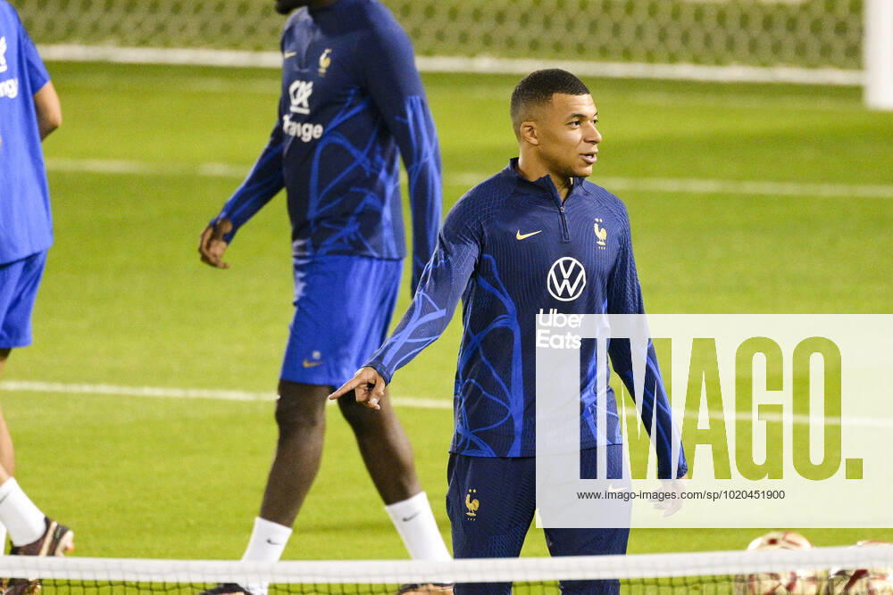 MBAPPE Kylian (FRA) FOOTBALL : Entrainement de l Equipe de France - coupe du Monde Qatar 2022 - 16 12 2022 JBAutissier Panoramic