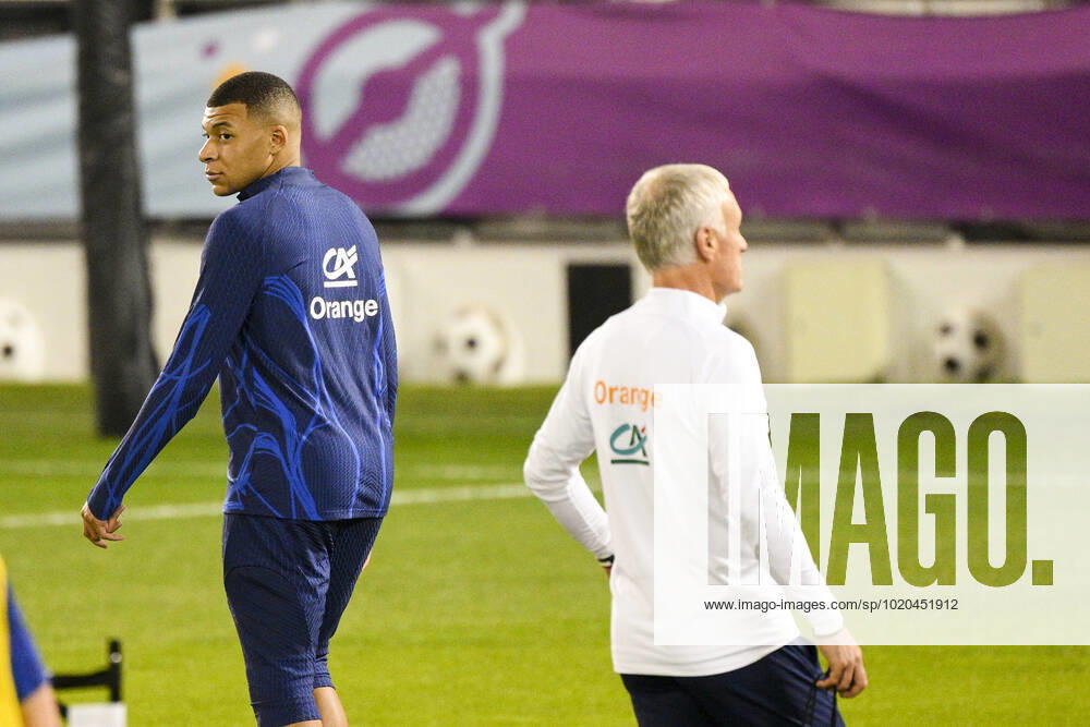 MBAPPE Kylian (FRA) FOOTBALL : Entrainement de l Equipe de France - coupe du Monde Qatar 2022 - 16 12 2022 JBAutissier Panoramic