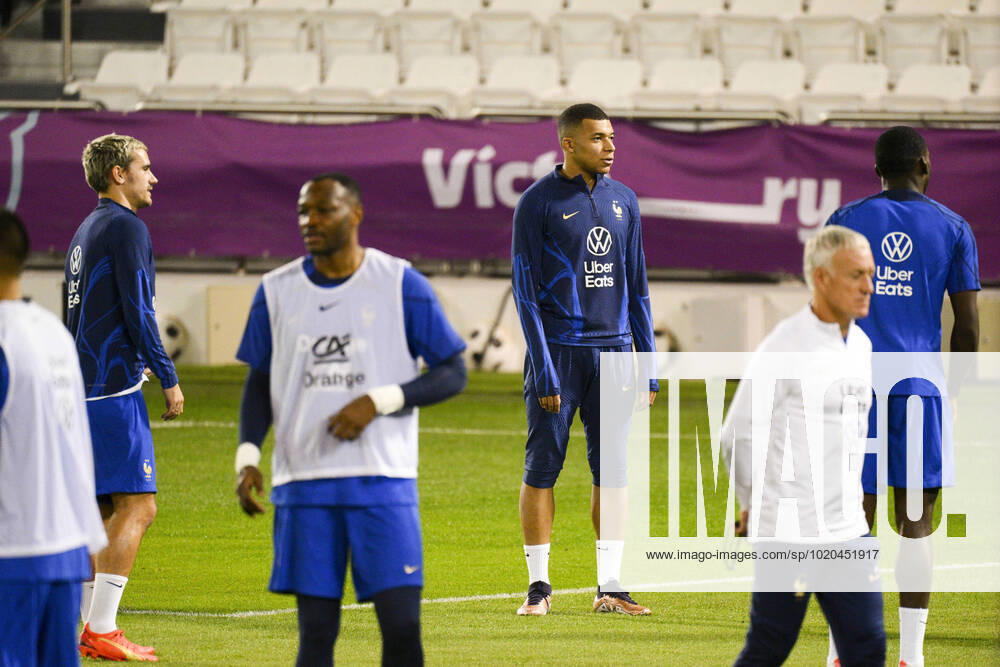 MBAPPE Kylian (FRA) FOOTBALL : Entrainement de l Equipe de France - coupe du Monde Qatar 2022 - 16 12 2022 JBAutissier Panoramic
