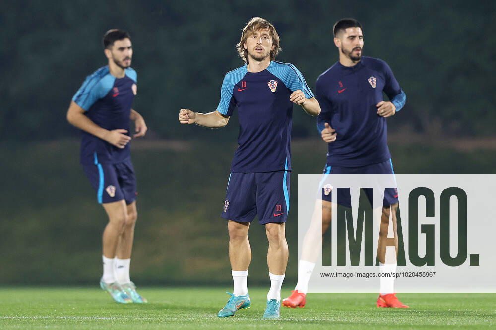 Training of the Croatian national football team Luka Modric during the training of the Croatian national football team at Al Esal 3 camp the day before the match against Morocco in Doha, Qatar on December 16, 2022. GoranxStanzl PIXSELL
