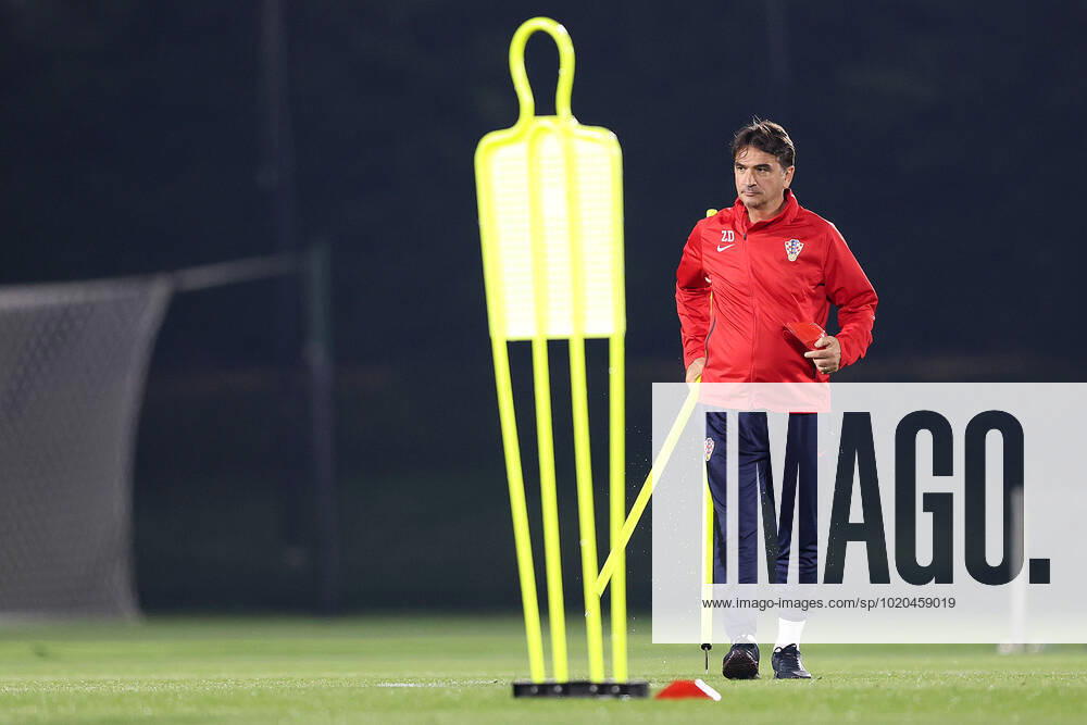Training of the Croatian national football team Head coach Zlatko Dalic during the training of the Croatian national football team at Al Esal 3 camp the day before the match against Morocco in Doha, Qatar on December 16, 2022. GoranxStanzl PIXSELL